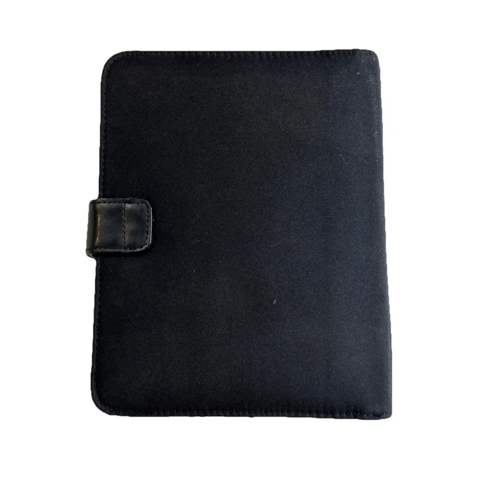 Franklin Covey Original Green 6 Ring Planner / Address Book 2010/11 Black Fabric